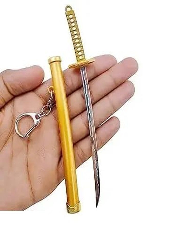 ASBK Multicolor Katana Samurai Sword with Scabbard Keychain Toy, 14.5 cm - Image 1
